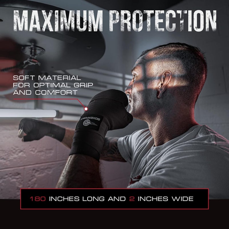 BOXERPOINT 180" Ringside Boxing Wraps for Men & Women - Breathable Hand Wraps for Boxing, Muay Thai, Kickboxing, MMA Gear - Image 4